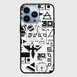 Чехол iPhone 13 Pro Linkin park pattern 30 second to mars