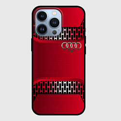 Чехол iPhone 13 Pro Audi metal steel