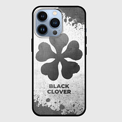 Чехол iPhone 13 Pro Black Clover - white gradient