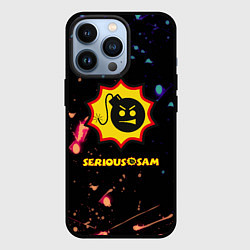 Чехол iPhone 13 Pro Serious Sam краски текстура