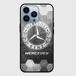 Чехол iPhone 13 Pro Mercedes - grey gradient