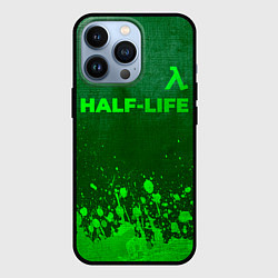 Чехол iPhone 13 Pro Half-Life - green gradient посередине