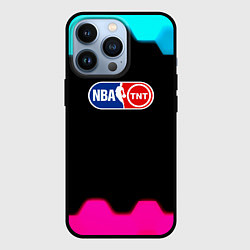 Чехол для iPhone 13 Pro NBA текстура соты, цвет: 3D-черный