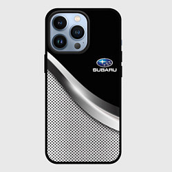 Чехол iPhone 13 Pro Subaru metal steel