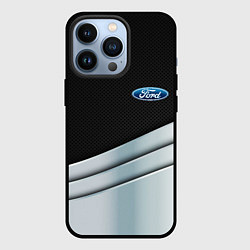 Чехол iPhone 13 Pro FORD metal texture