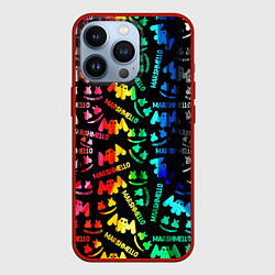 Чехол iPhone 13 Pro Marshmello neon color