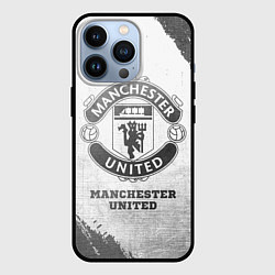 Чехол iPhone 13 Pro Manchester United - white gradient