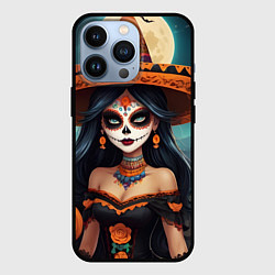 Чехол для iPhone 13 Pro Страшилки ведьмочка, цвет: 3D-черный