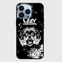 Чехол для iPhone 13 Pro Ozzy Osbourne рок пес, цвет: 3D-черный