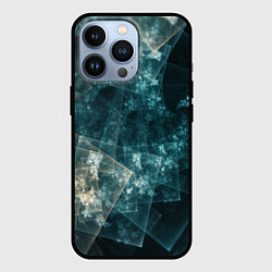 Чехол для iPhone 13 Pro Абстрактный космос геометрия, цвет: 3D-черный