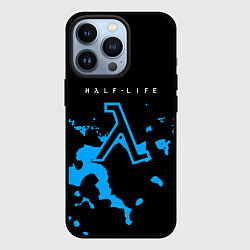 Чехол iPhone 13 Pro Half life синий камуфляж