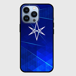 Чехол iPhone 13 Pro Bring Me the Horizon blue poly