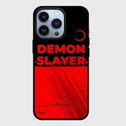 Чехол iPhone 13 Pro Demon Slayer - red gradient посередине