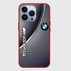 Чехол iPhone 13 Pro BMW metalic auto metal