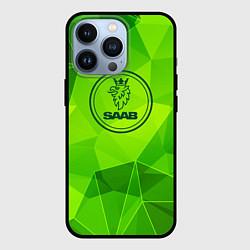 Чехол iPhone 13 Pro Saab green poly