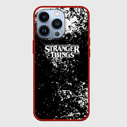 Чехол iPhone 13 Pro Stranger things брызги красок