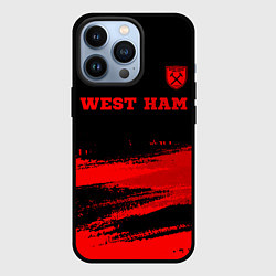 Чехол iPhone 13 Pro West Ham - red gradient посередине