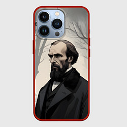 Чехол iPhone 13 Pro Достоевский зимняя аллея