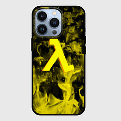 Чехол iPhone 13 Pro Half life flame game