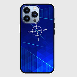 Чехол iPhone 13 Pro Megadeth blue poly