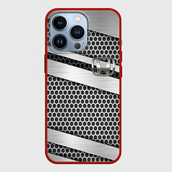 Чехол iPhone 13 Pro Honda metal steel