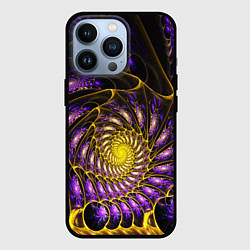 Чехол iPhone 13 Pro Fractal illusion steel