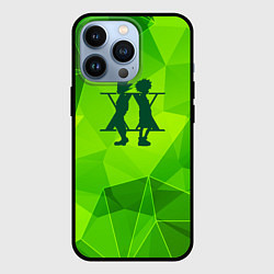 Чехол iPhone 13 Pro Hunter x Hunter green poly