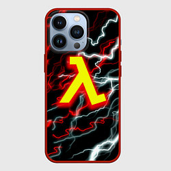 Чехол для iPhone 13 Pro Half life storm logo, цвет: 3D-красный