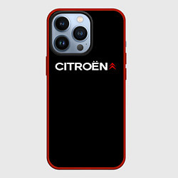 Чехол для iPhone 13 Pro Citroen logo, цвет: 3D-красный