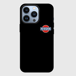 Чехол iPhone 13 Pro Nissan logo steel