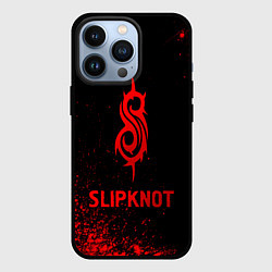 Чехол iPhone 13 Pro Slipknot - red gradient