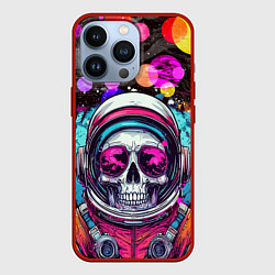 Чехол iPhone 13 Pro Космонавт скелет в космосе