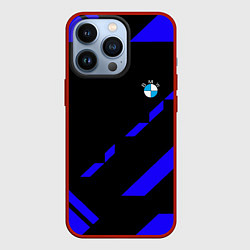 Чехол iPhone 13 Pro BMW blue geometry