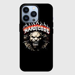 Чехол для iPhone 13 Pro Hardcore рычащий зверь, цвет: 3D-черный