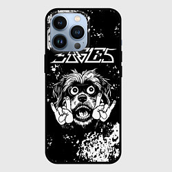 Чехол для iPhone 13 Pro Eagles рок пес, цвет: 3D-черный
