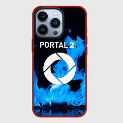 Чехол iPhone 13 Pro Portal 2 blue flame