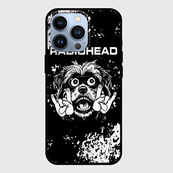 Чехол для iPhone 13 Pro Radiohead рок пес, цвет: 3D-черный
