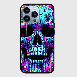 Чехол iPhone 13 Pro Cool skull sketch - blots