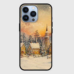 Чехол iPhone 13 Pro Новогодний небольшой городок