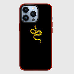 Чехол для iPhone 13 Pro Символ Нового 2025 года змея, цвет: 3D-красный