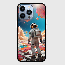 Чехол iPhone 13 Pro Космонавт на розовой планете