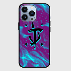 Чехол iPhone 13 Pro Doom neon flame