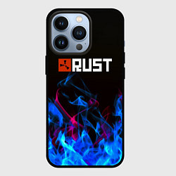 Чехол iPhone 13 Pro Rust neon flame