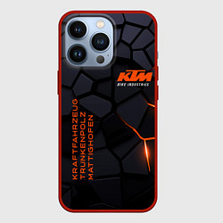 Чехол iPhone 13 Pro KTM - плиты с эффектом свечения