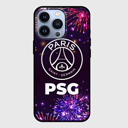 Чехол для iPhone 13 Pro Праздничный PSG, цвет: 3D-черный