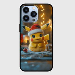Чехол iPhone 13 Pro Пикачу и Рождество