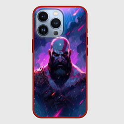Чехол iPhone 13 Pro Kratos - neon rain