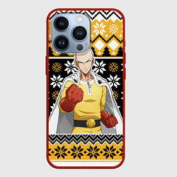 Чехол для iPhone 13 Pro One-Punch Man sweater, цвет: 3D-красный