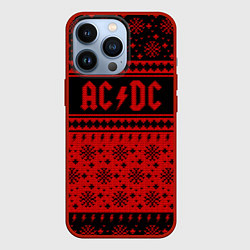 Чехол iPhone 13 Pro ACDC christmas sweater