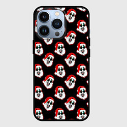 Чехол для iPhone 13 Pro Santa clown Art, цвет: 3D-черный